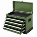 Cassettiera portautensili 70 x 45 x 75 cm in acciaio verde con 4 cassetti e vano superiore